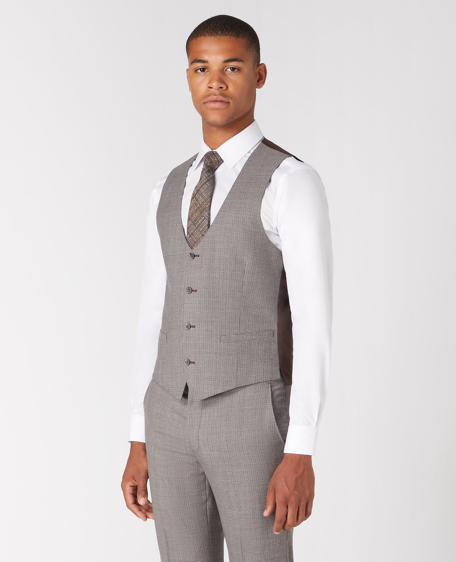 Grey waistcoat white shirt hotsell