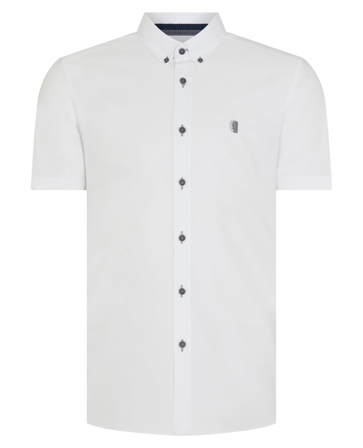 Slim Fit Oxford Cotton Short Sleeve Shirt