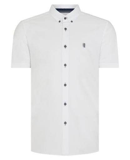 Slim Fit Oxford Cotton Short Sleeve Shirt