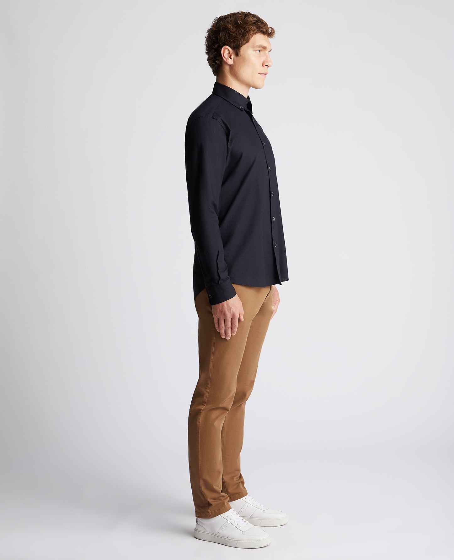 Tapered Fit Oxford Cotton Shirt