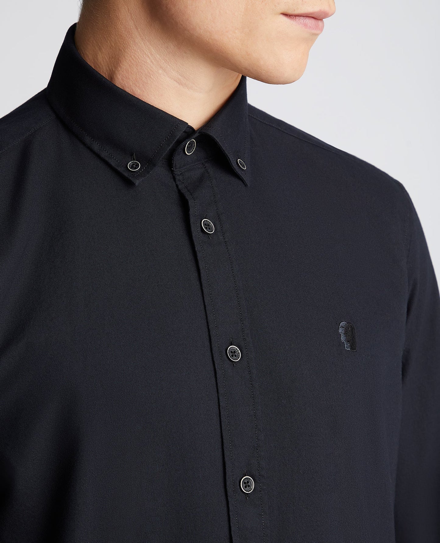 Tapered Fit Oxford Cotton Shirt