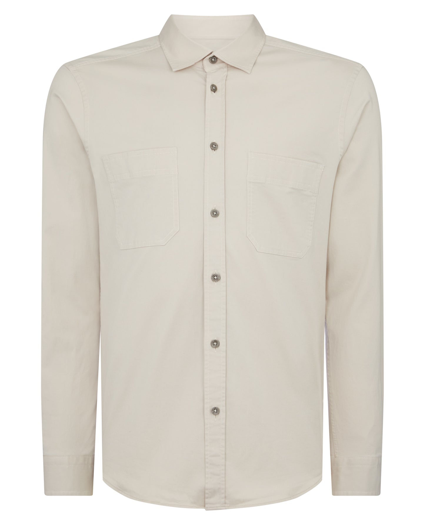 Tapered Fit Cotton Stretch Shirt