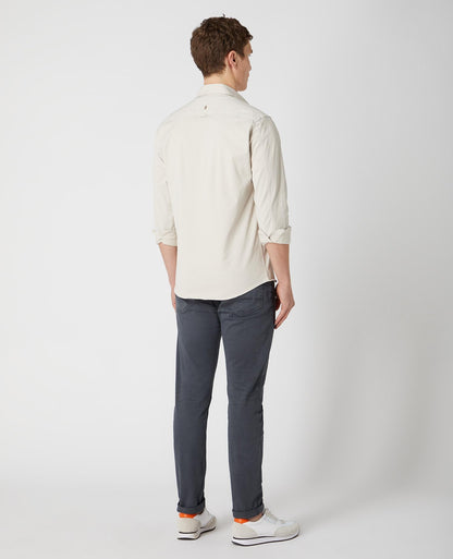 Tapered Fit Cotton Stretch Shirt