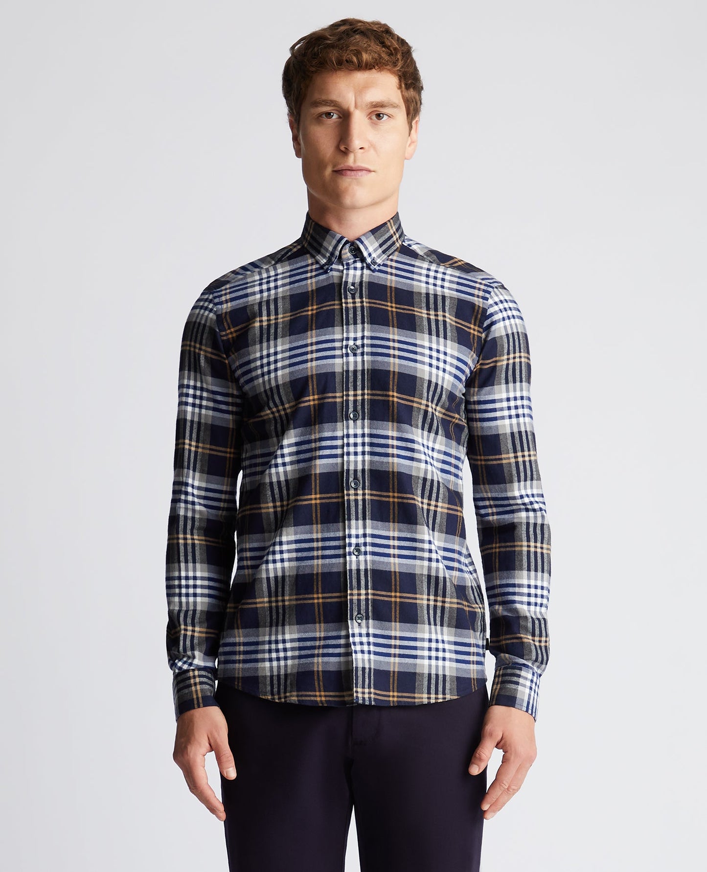 Slim Fit Checked Cotton Shirt