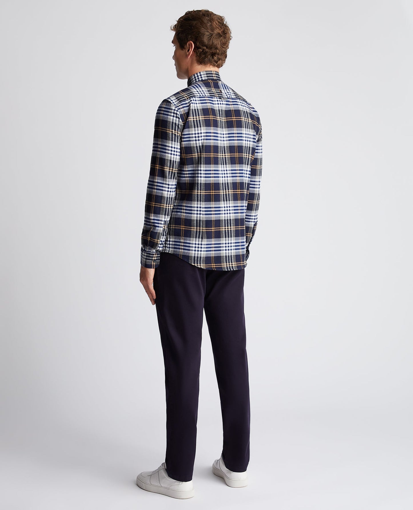 Slim Fit Checked Cotton Shirt