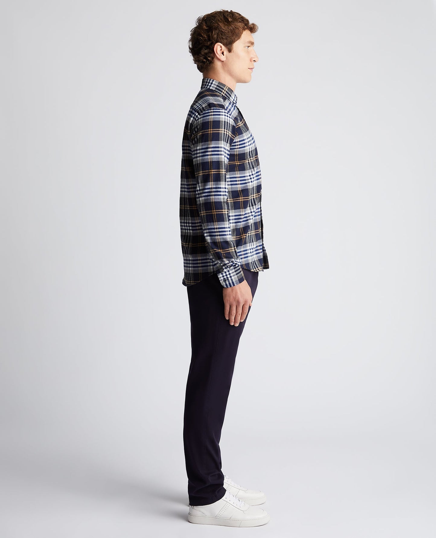 Slim Fit Checked Cotton Shirt