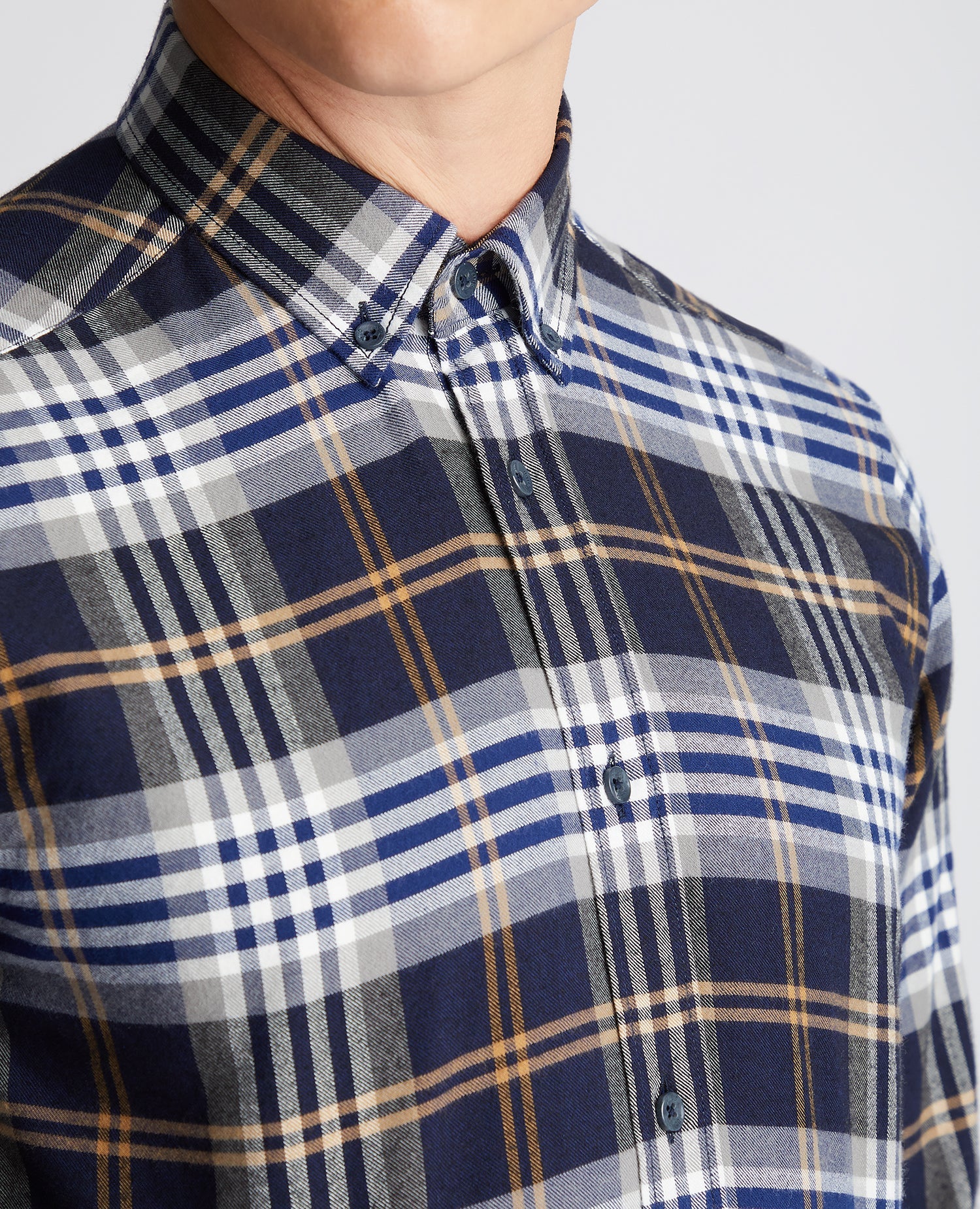 Slim Fit Checked Cotton Shirt