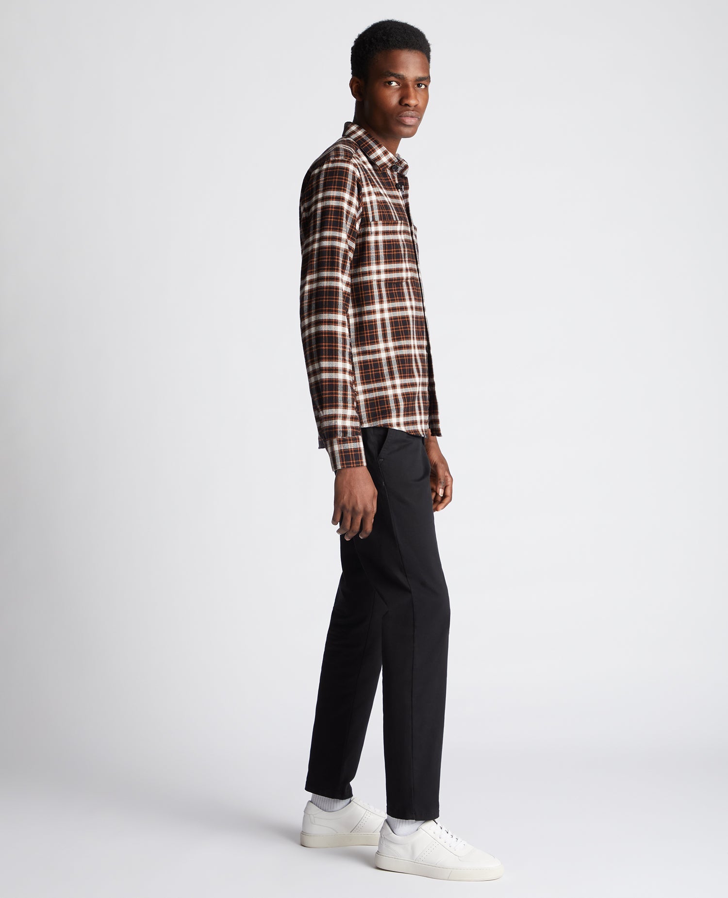 Regular Fit Checked Cotton Overshirt