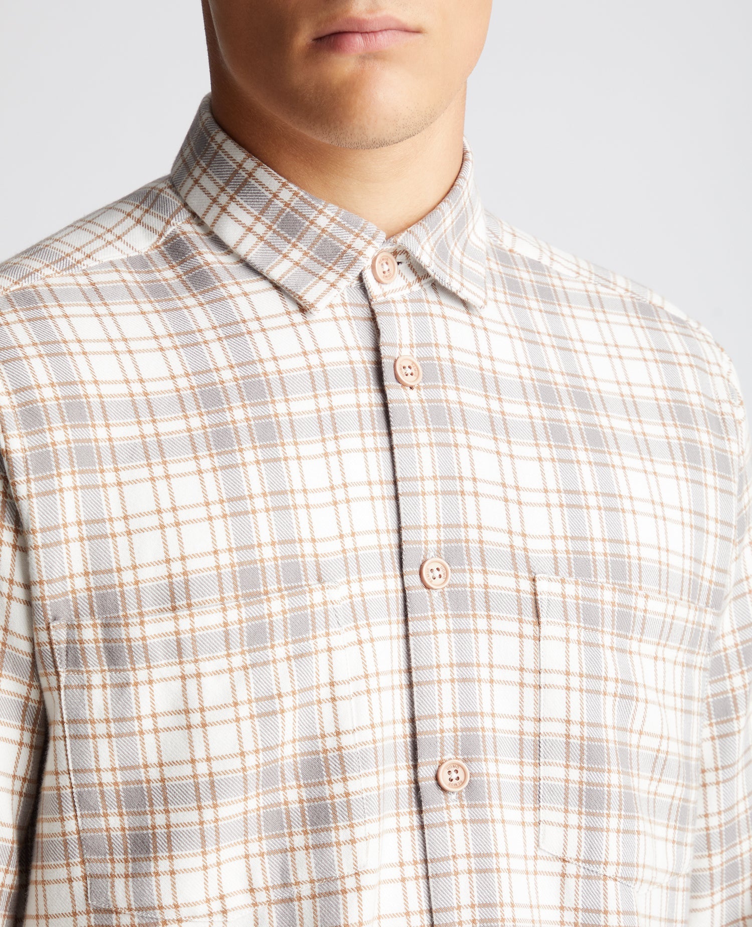 Regular Fit Checked Cotton Overshirt