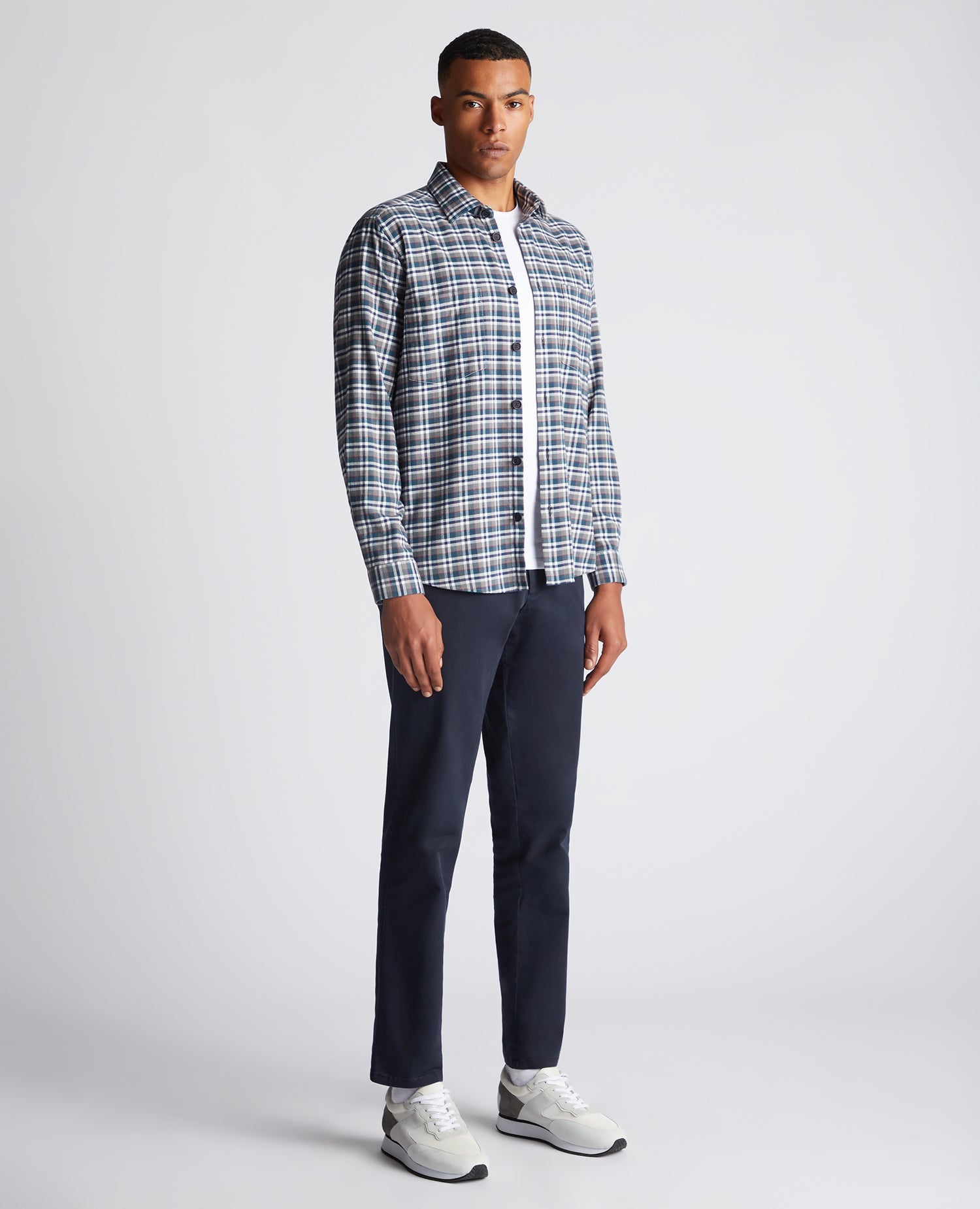 Regular Fit Checked Cotton Overshirt