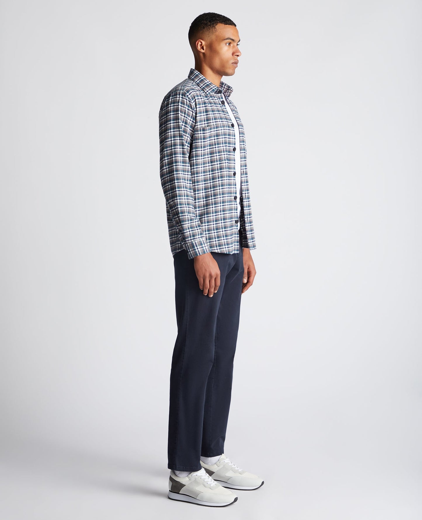 Regular Fit Checked Cotton Overshirt