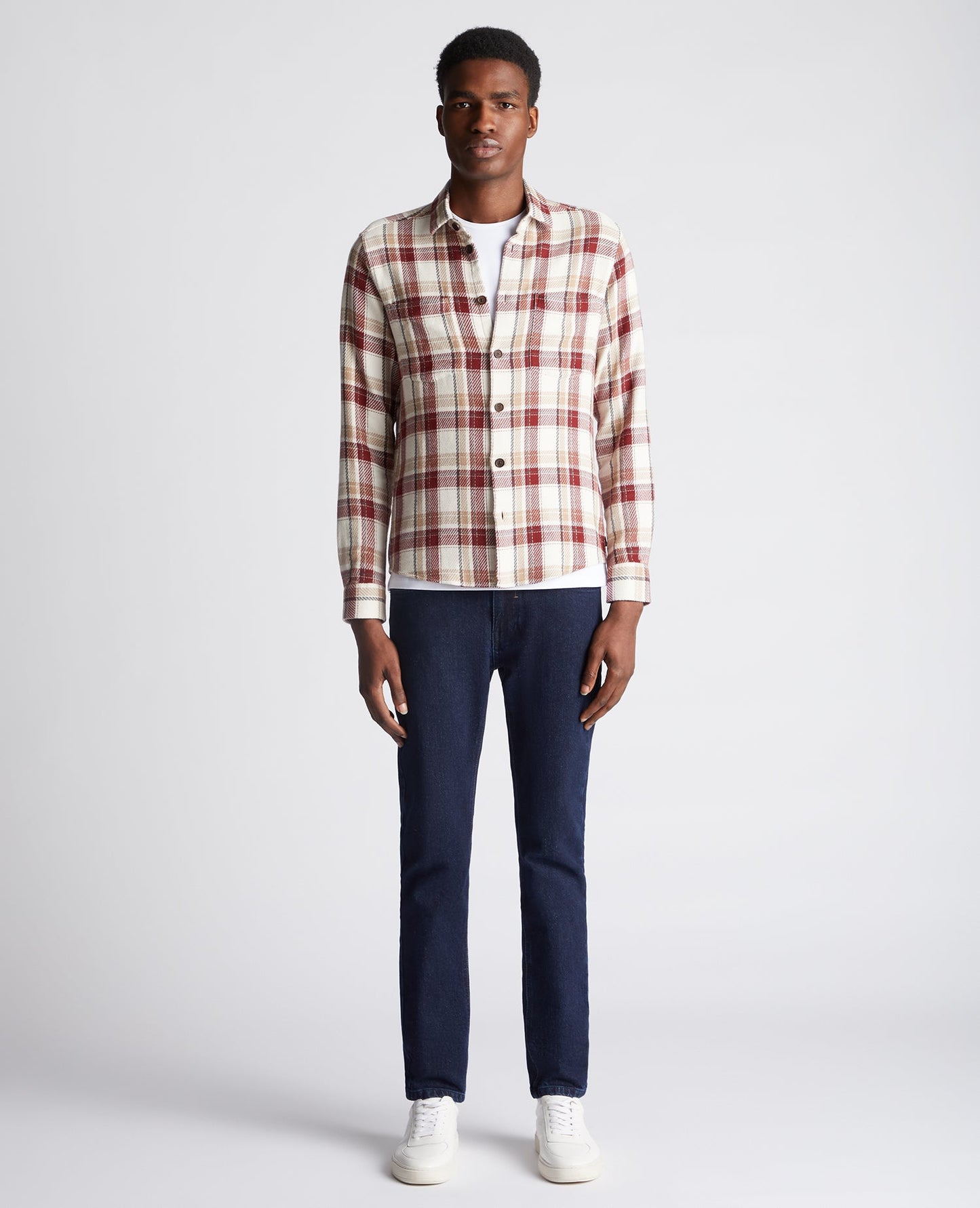 Regular Fit Checked Cotton Overshirt