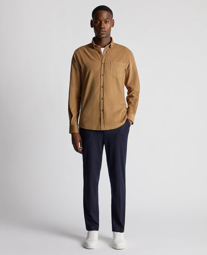 Tapered Fit Micro Corduroy Shirt