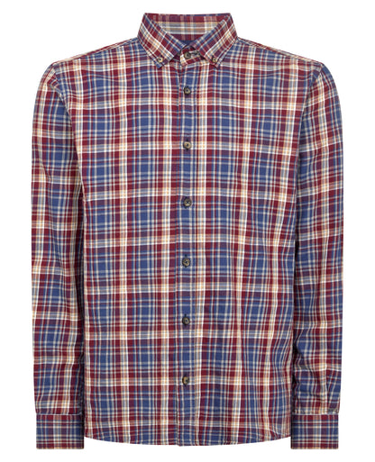 Tapered Fit Checked Cotton Shirt