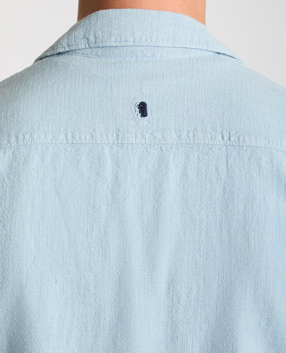 Tapered Fit Cotton-Linen Shirt