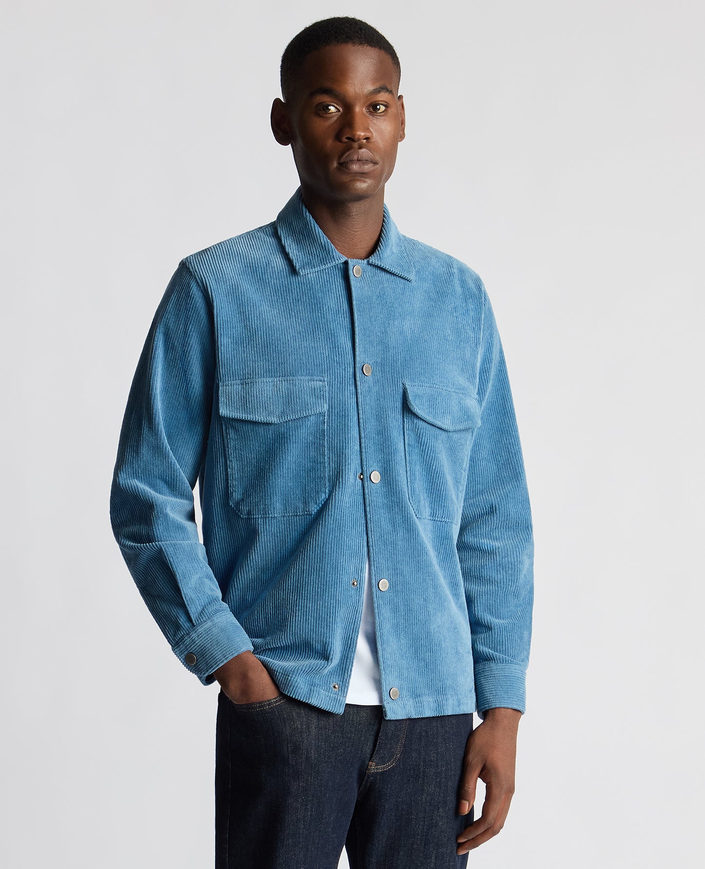 Tapered Fit Corduroy Overshirt