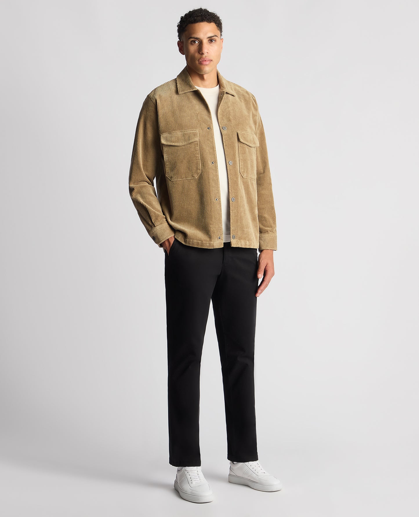 Tapered Fit Corduroy Overshirt