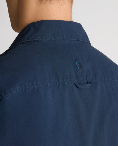 Regular Fit Cotton-Stretch Overshirt