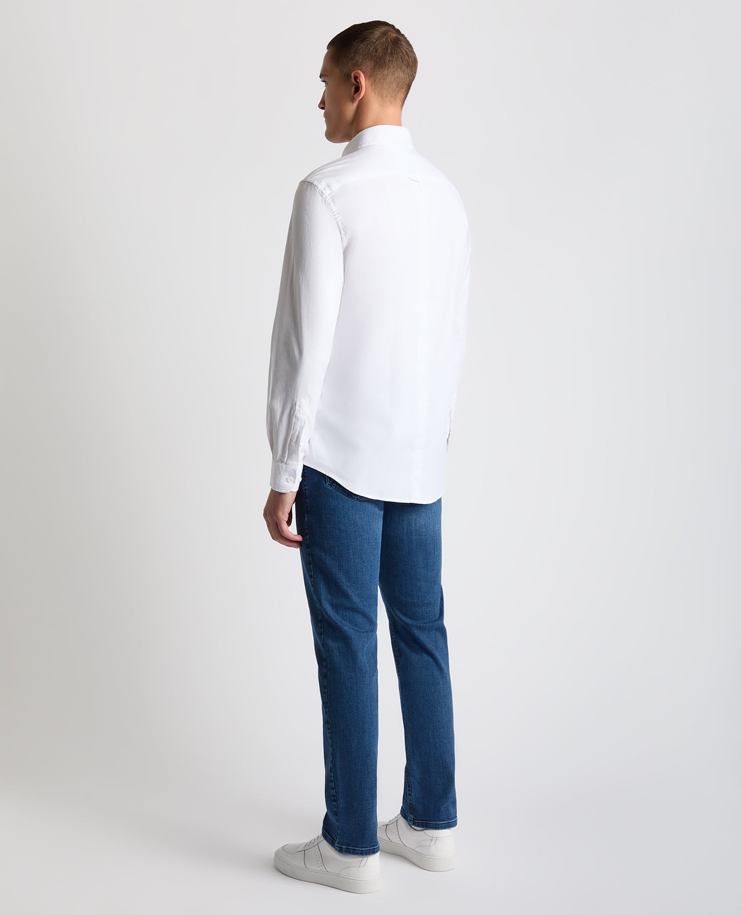 Tapered Fit Oxford Cotton Shirt