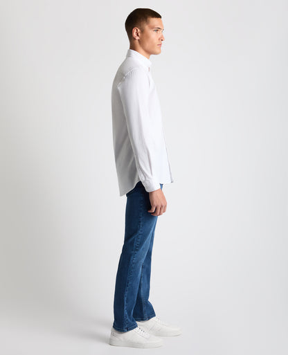 Tapered Fit Oxford Cotton Shirt