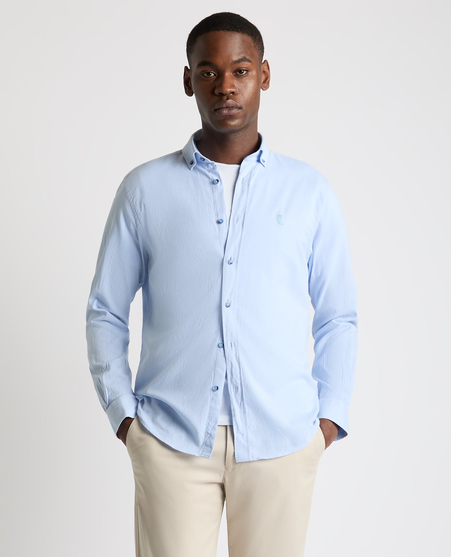 Tapered Fit Oxford Cotton Shirt