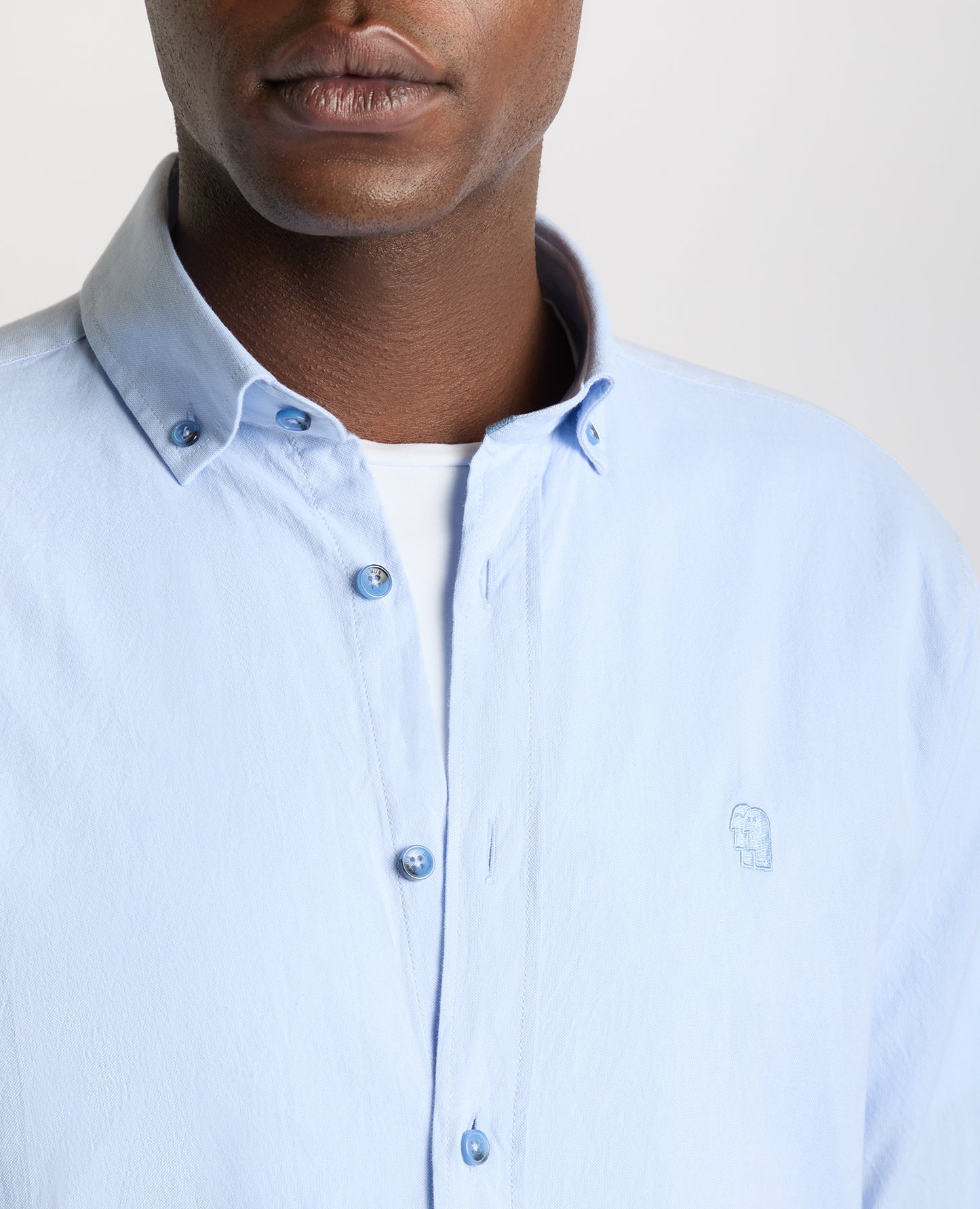 Tapered Fit Oxford Cotton Shirt