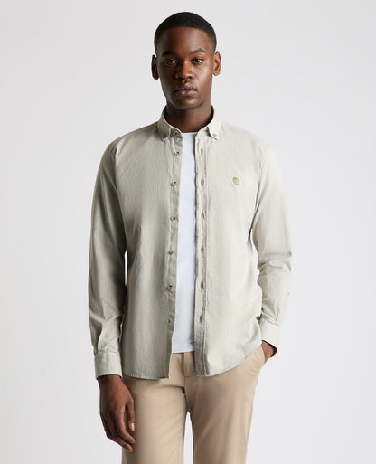 Tapered Fit Oxford Cotton Shirt