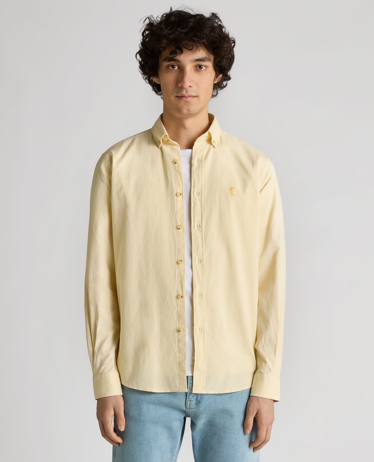 Tapered Fit Oxford Cotton Shirt