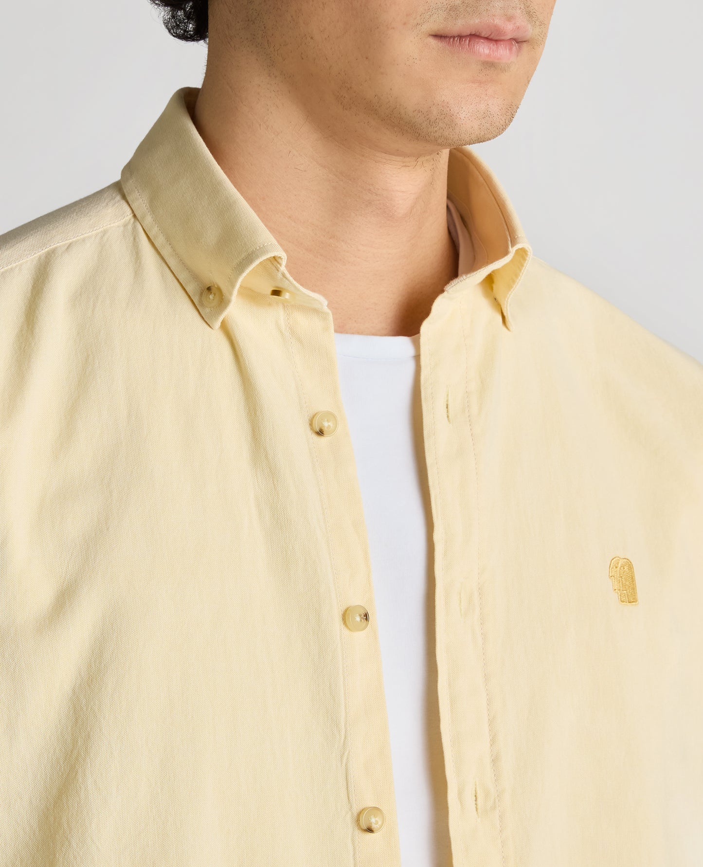 Tapered Fit Oxford Cotton Shirt