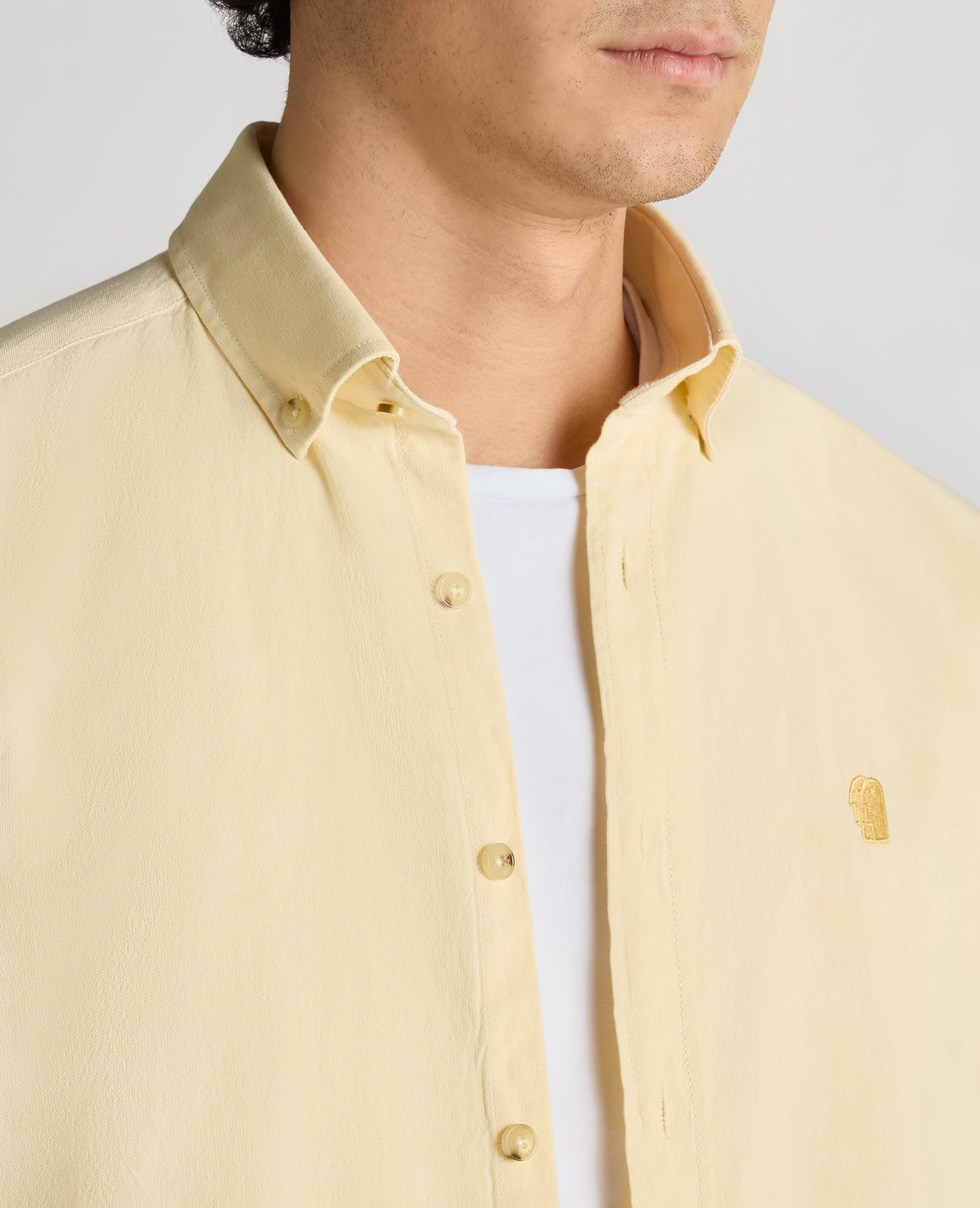 Tapered Fit Oxford Cotton Shirt