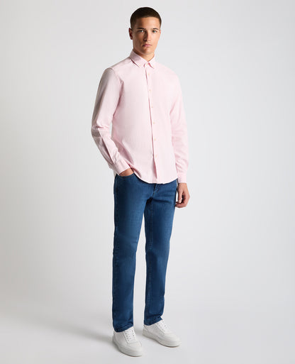 Tapered Fit Oxford Cotton Shirt