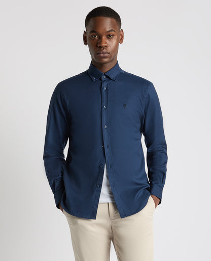 Tapered Fit Oxford Cotton Shirt