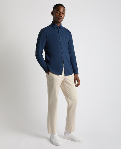 Tapered Fit Oxford Cotton Shirt