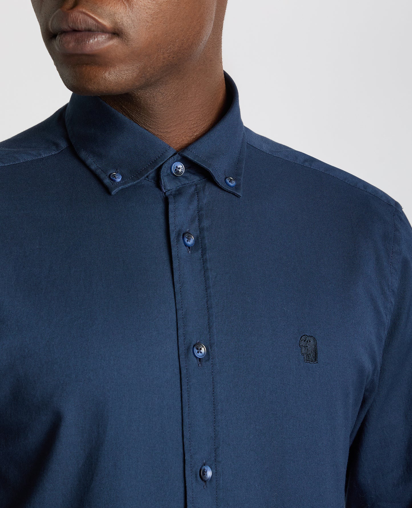 Tapered Fit Oxford Cotton Shirt