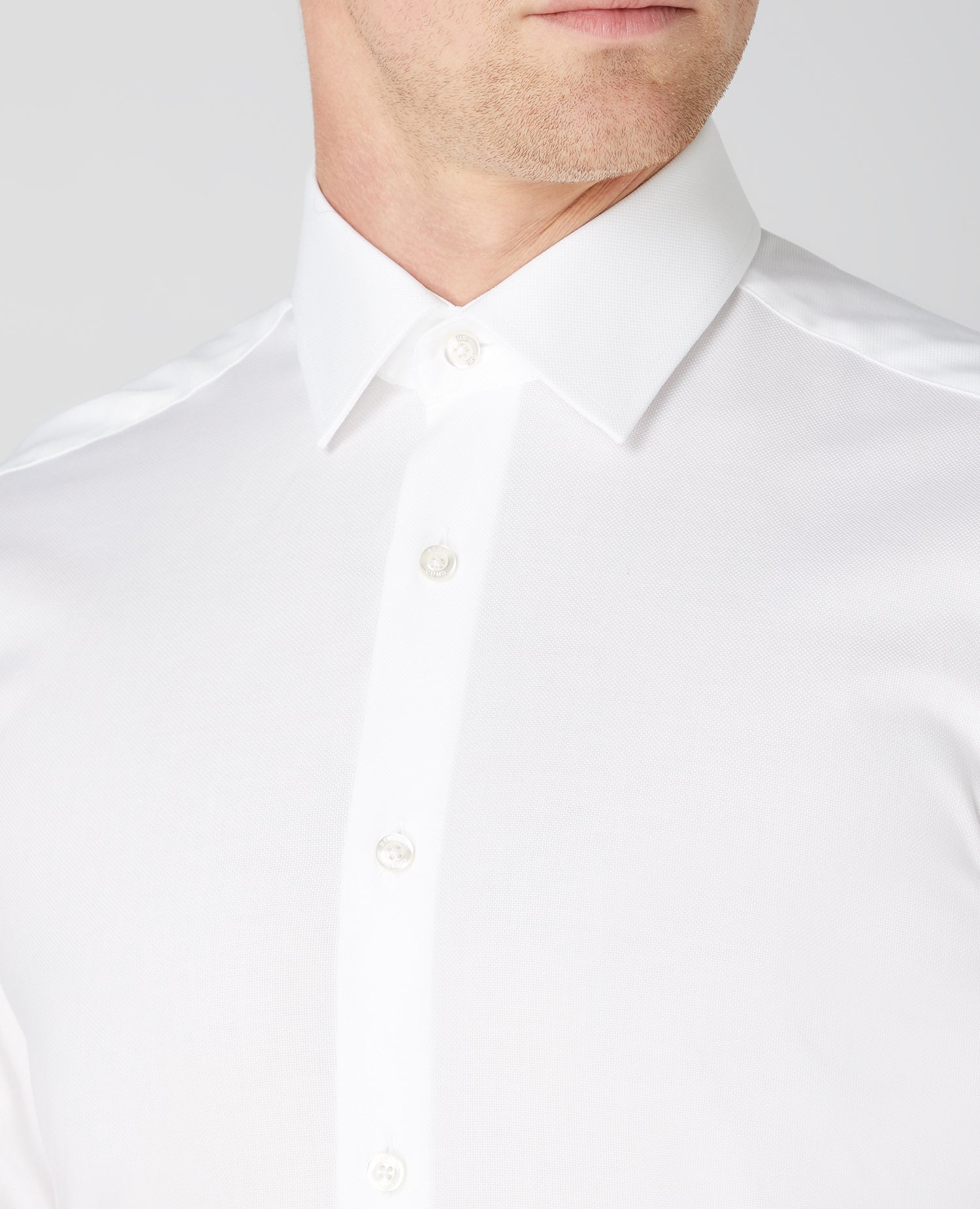 Tapered Fit Oxford Cotton Shirt