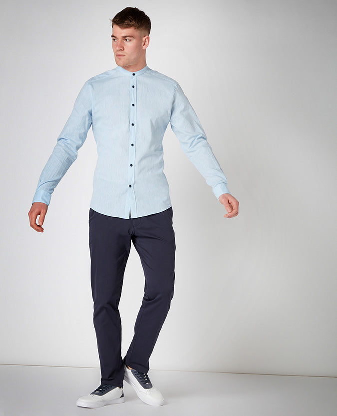 Tapered Fit Cotton Shirt