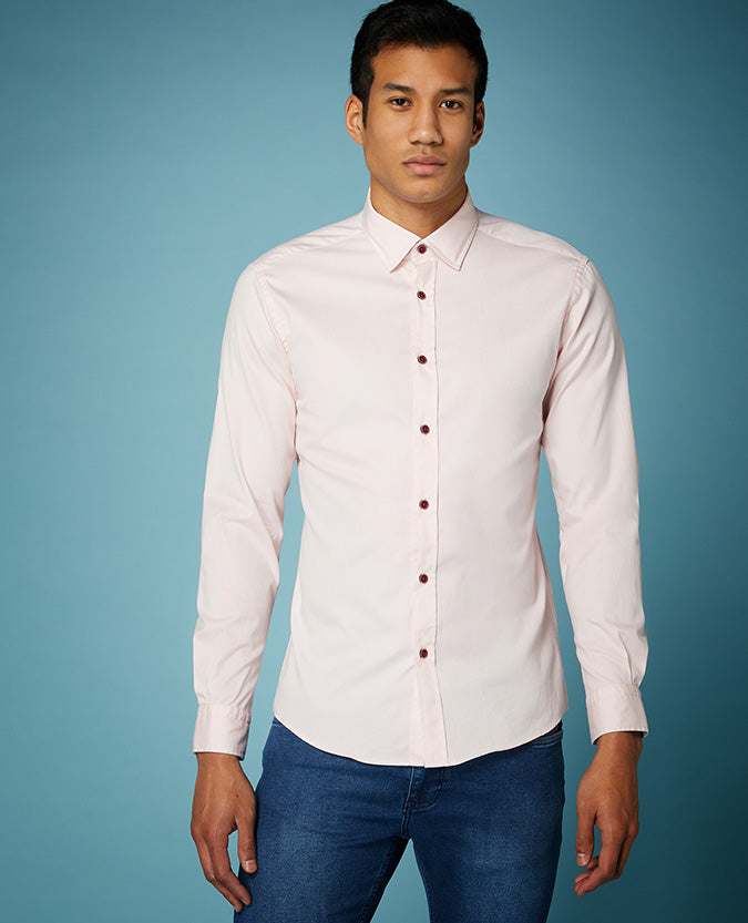 Tapered Fit Cotton Shirt