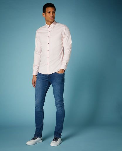 Tapered Fit Cotton Shirt