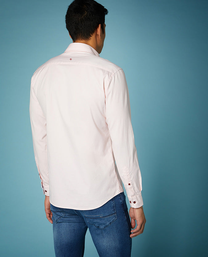 Tapered Fit Cotton Shirt