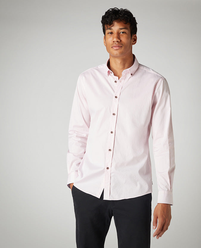 Tapered Fit Cotton Shirt