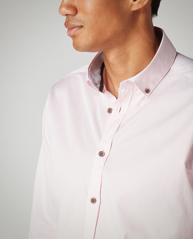 Tapered Fit Cotton Shirt