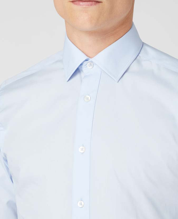 Tapered Fit Cotton-Blend Shirt