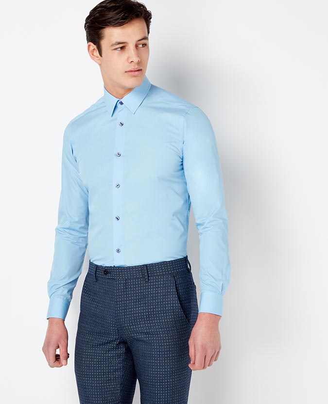 Slim Fit Cotton-Blend Shirt