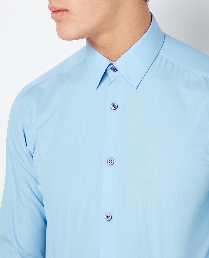 Slim Fit Cotton-Blend Shirt