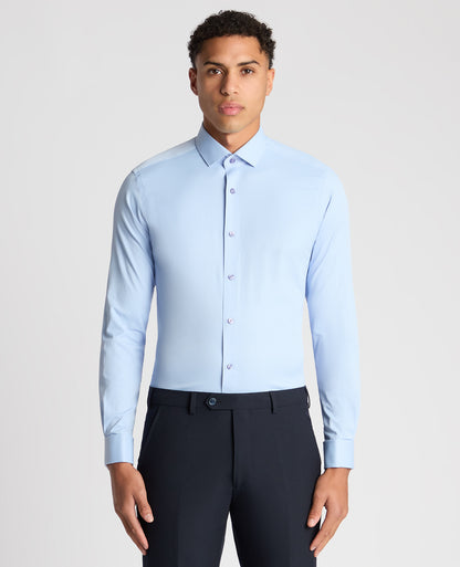 Slim Fit Cotton Stretch Double Cuff  Shirt