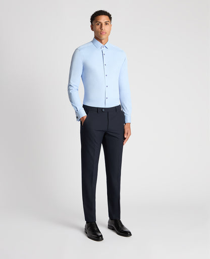 Slim Fit Cotton Stretch Double Cuff  Shirt