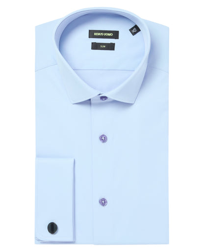 Slim Fit Cotton Stretch Double Cuff  Shirt