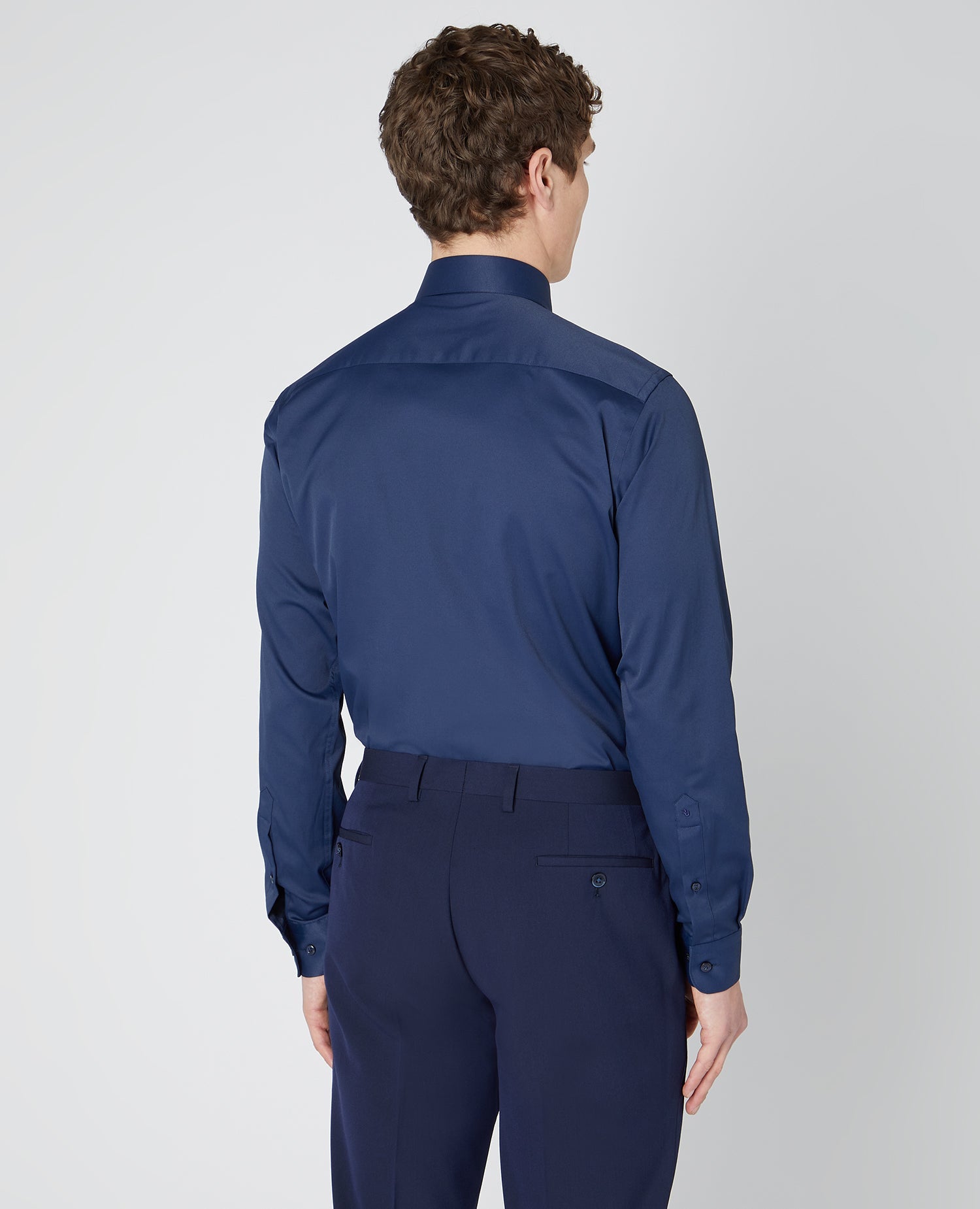 Tapered Fit Cotton Stretch Shirt