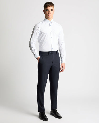 Tapered Fit Cotton Stretch Shirt