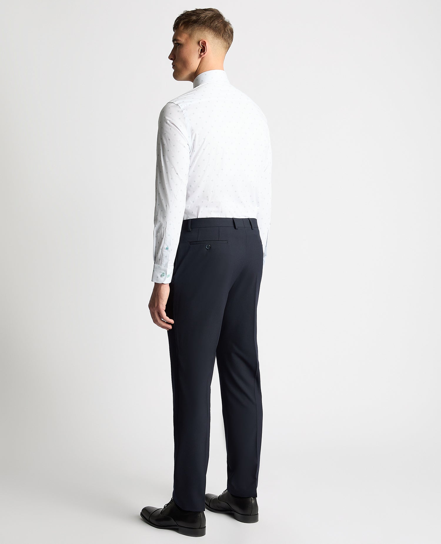 Tapered Fit Cotton Stretch Shirt